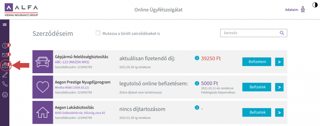 Alfa e-kapcsolat online ügyfélszolgálaton