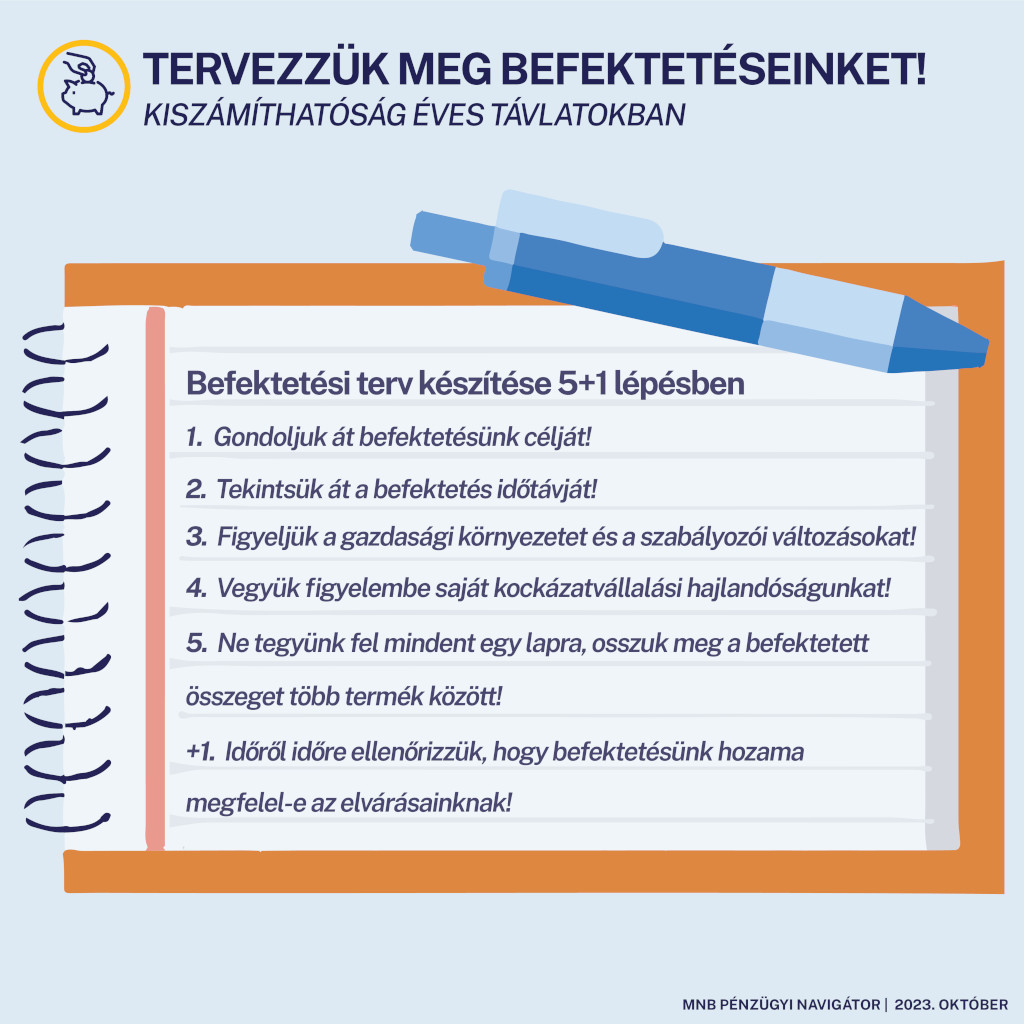 Tervezzük meg a befektetéseinket!